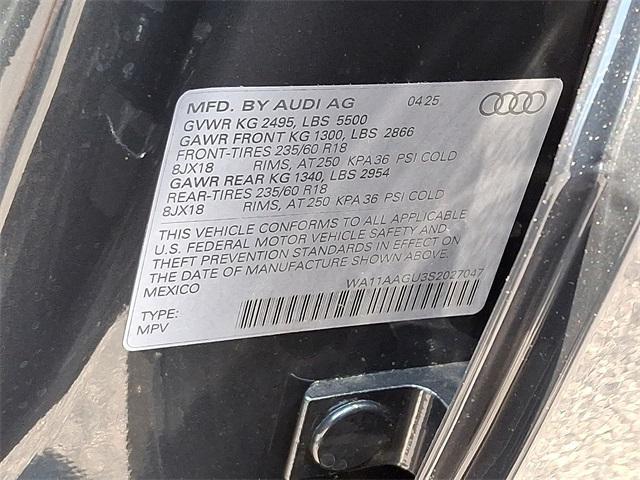 new 2025 Audi Q5 car, priced at $57,300