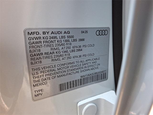 new 2025 Audi Q5 car, priced at $56,975