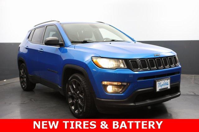 used 2021 Jeep Compass car, priced at $17,500