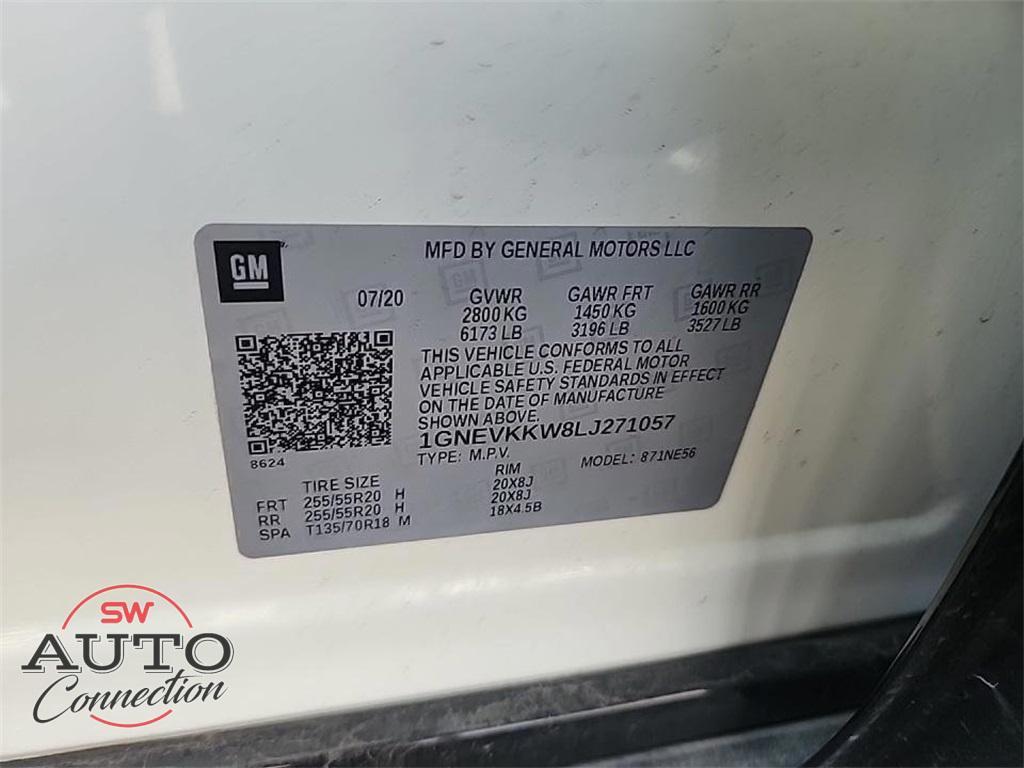 used 2020 Chevrolet Traverse car, priced at $23,330