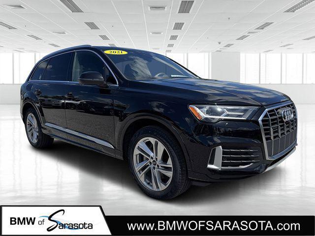 used 2021 Audi Q7 car, priced at $31,699
