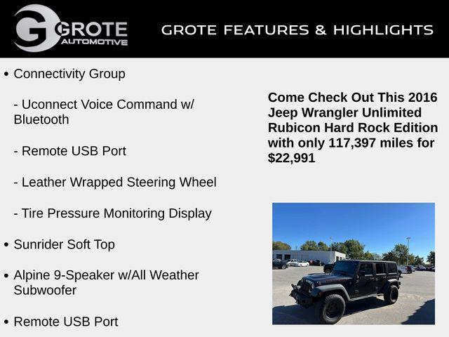 used 2016 Jeep Wrangler Unlimited car, priced at $22,991