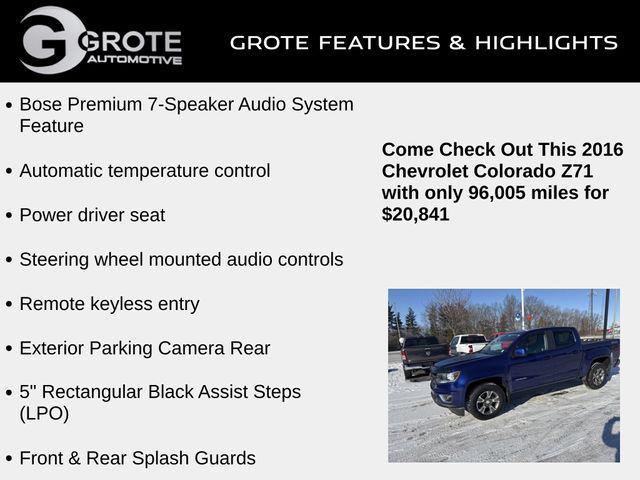 used 2016 Chevrolet Colorado car, priced at $20,841