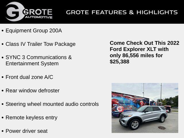 used 2022 Ford Explorer car, priced at $25,388