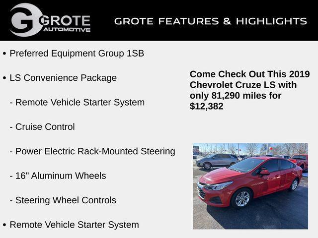 used 2019 Chevrolet Cruze car, priced at $12,382