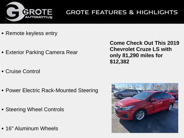 used 2019 Chevrolet Cruze car, priced at $12,382