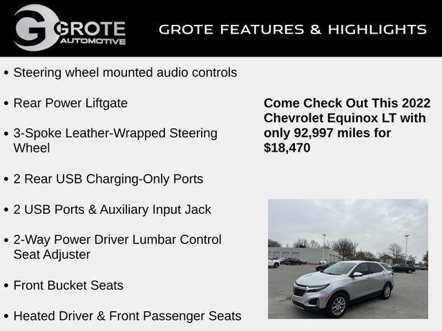 used 2022 Chevrolet Equinox car, priced at $18,470