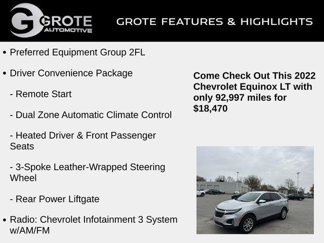 used 2022 Chevrolet Equinox car, priced at $18,470