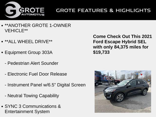 used 2021 Ford Escape car, priced at $19,733