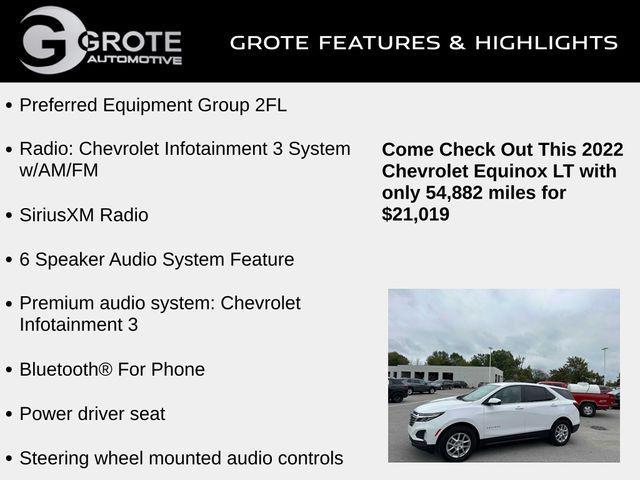 used 2022 Chevrolet Equinox car, priced at $21,019