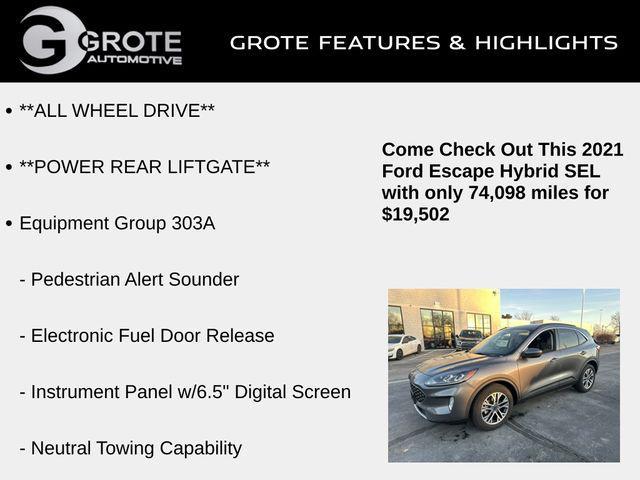 used 2021 Ford Escape car, priced at $19,502