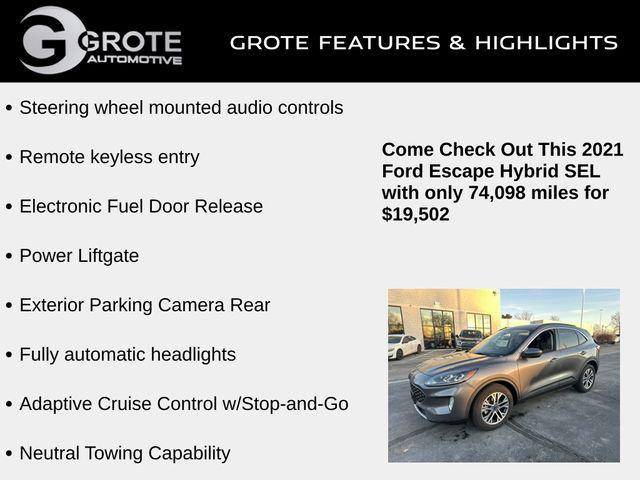 used 2021 Ford Escape car, priced at $19,502