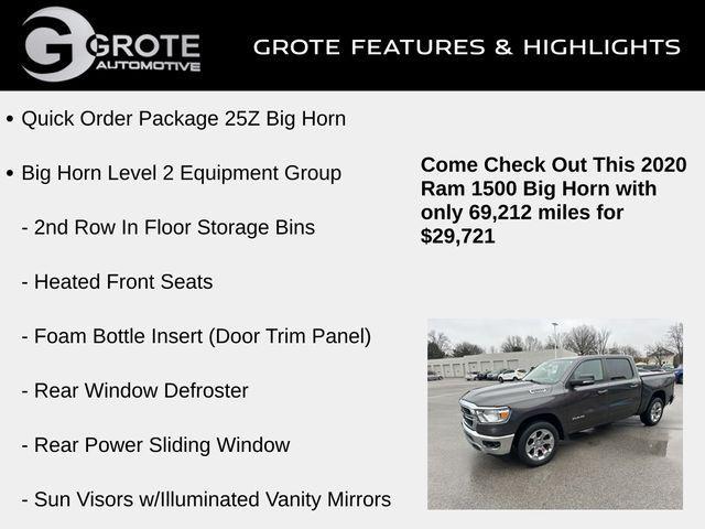 used 2020 Ram 1500 car, priced at $29,721