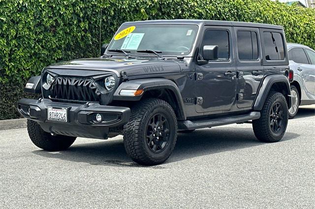 used 2021 Jeep Wrangler Unlimited car, priced at $28,605