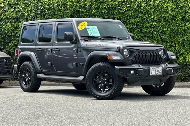 used 2021 Jeep Wrangler Unlimited car, priced at $28,605