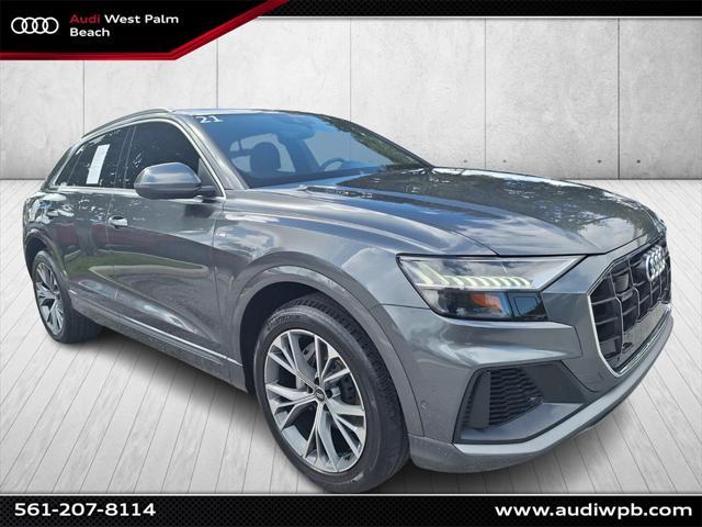 used 2021 Audi Q8 car, priced at $45,191