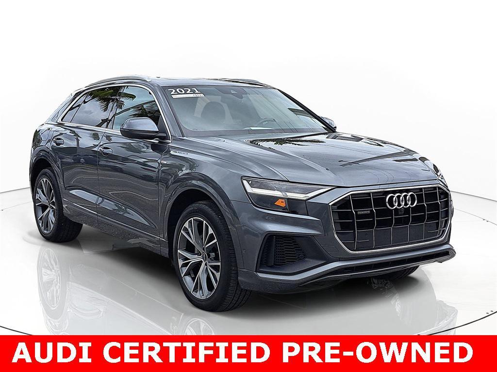 used 2021 Audi Q8 car, priced at $43,975