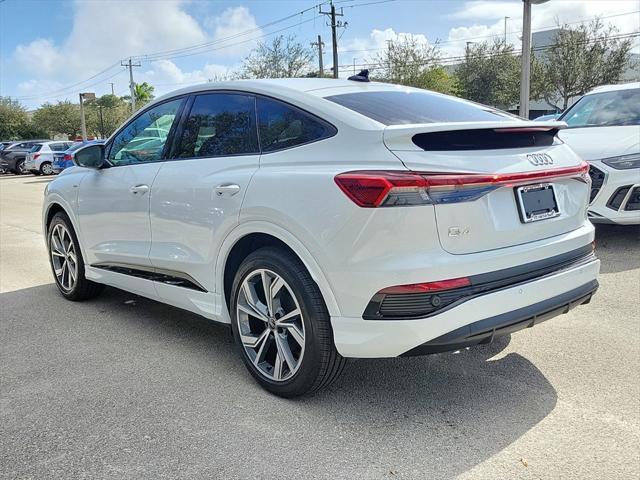 new 2025 Audi Q4 e-tron Sportback car, priced at $63,765