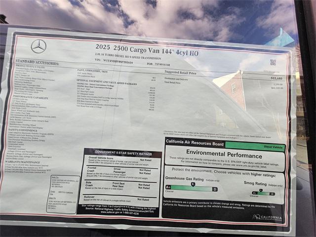 new 2025 Mercedes-Benz Sprinter 2500 car, priced at $62,109