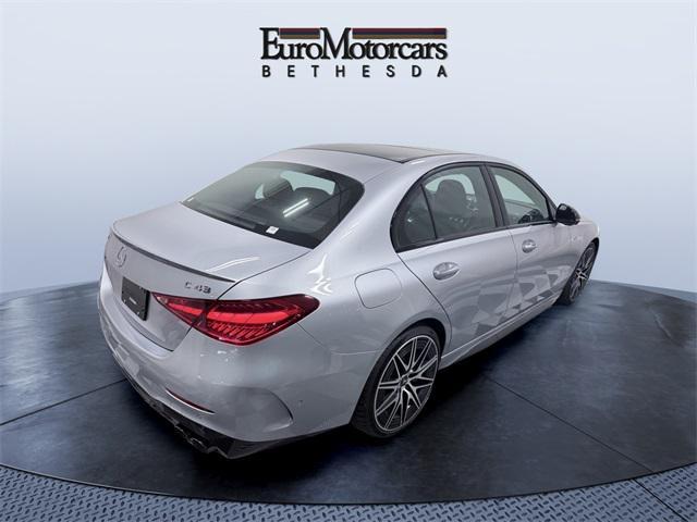new 2025 Mercedes-Benz AMG C 43 car, priced at $75,455