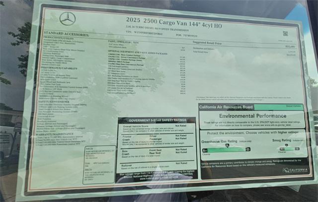new 2025 Mercedes-Benz Sprinter 2500 car, priced at $62,253