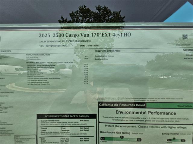 new 2025 Mercedes-Benz Sprinter 2500 car, priced at $68,564