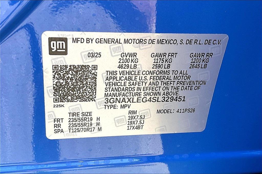 new 2025 Chevrolet Equinox car, priced at $33,090