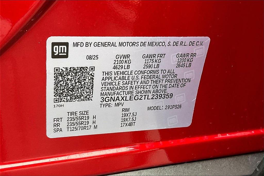 new 2026 Chevrolet Equinox car, priced at $36,140