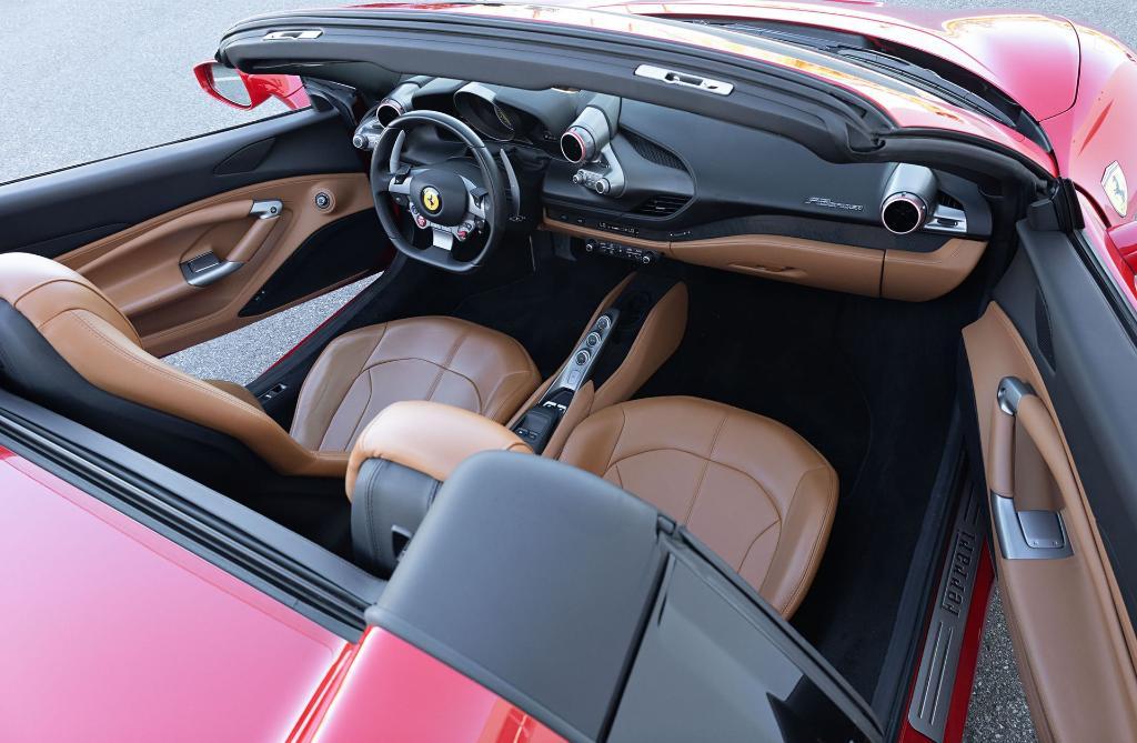 used 2021 Ferrari F8 Spider car, priced at $405,000