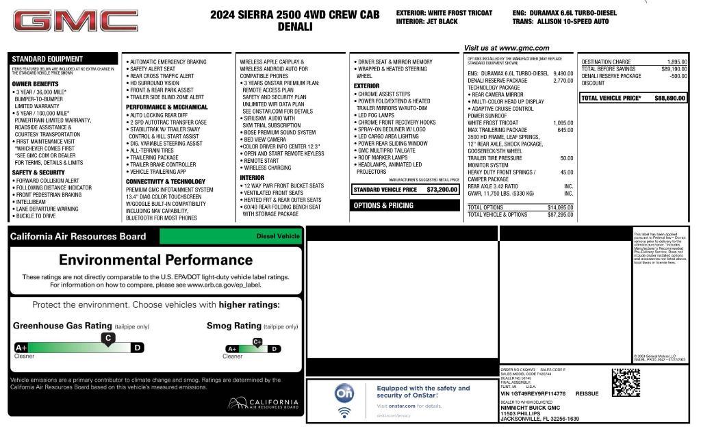 used 2024 GMC Sierra 2500 car, priced at $78,000