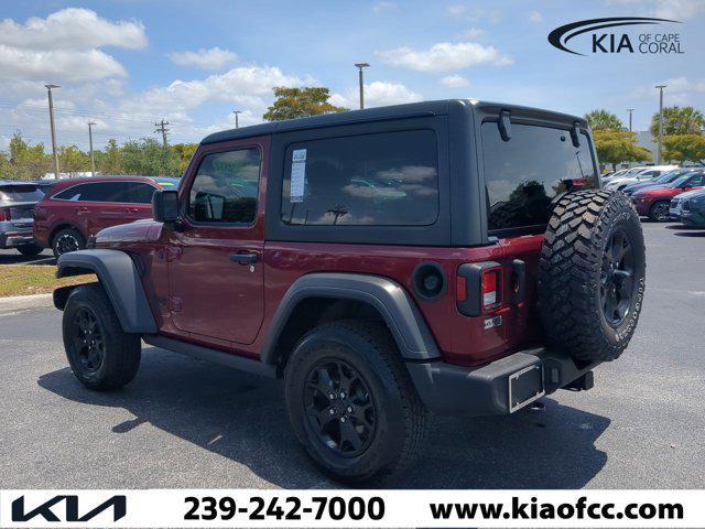 used 2021 Jeep Wrangler car, priced at $29,293