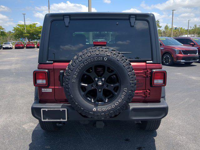 used 2021 Jeep Wrangler car, priced at $29,912