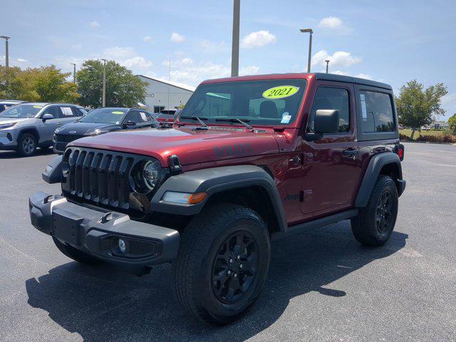 used 2021 Jeep Wrangler car, priced at $29,912