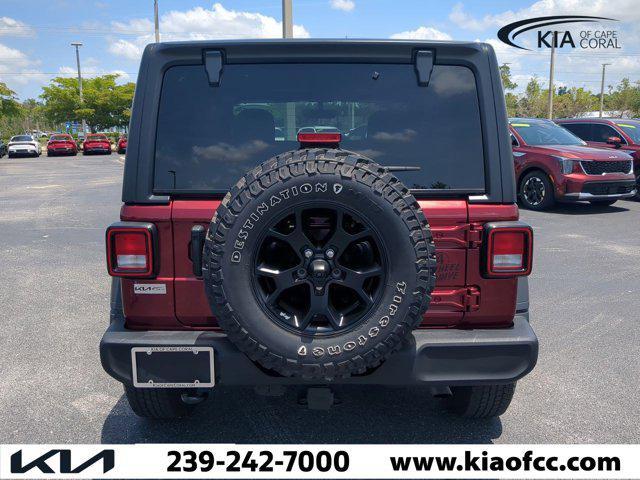 used 2021 Jeep Wrangler car, priced at $29,293