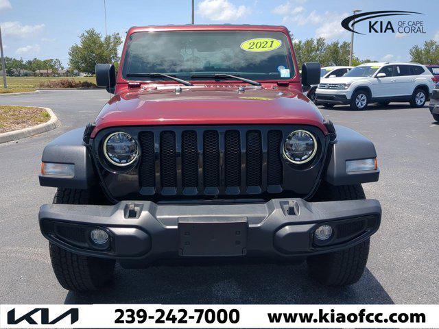 used 2021 Jeep Wrangler car, priced at $29,293
