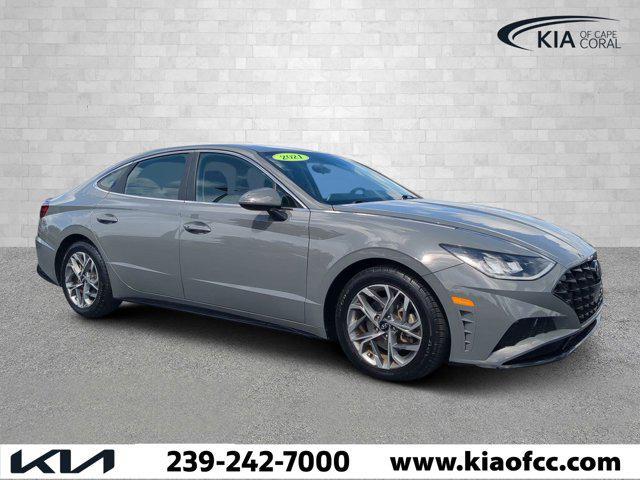 used 2021 Hyundai Sonata car, priced at $14,075