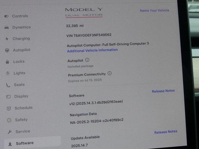 used 2022 Tesla Model Y car, priced at $30,063