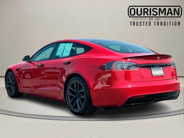 used 2021 Tesla Model S car, priced at $48,989