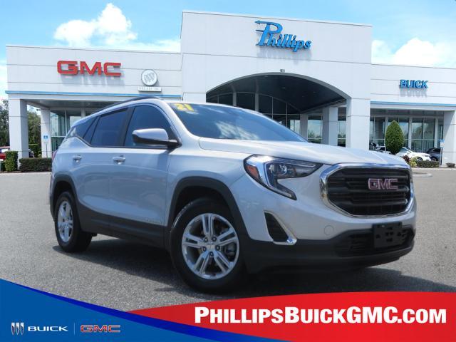 used 2021 GMC Terrain car, priced at $22,878