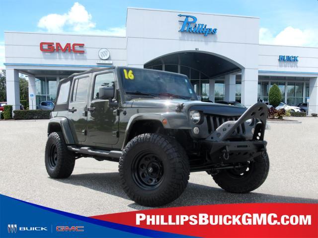 used 2016 Jeep Wrangler Unlimited car, priced at $25,987