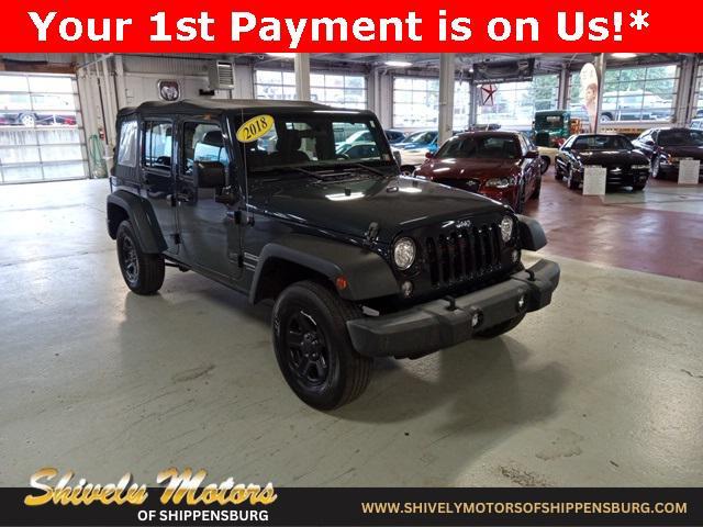 used 2018 Jeep Wrangler JK Unlimited car, priced at $19,995