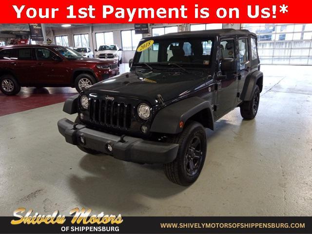 used 2018 Jeep Wrangler JK Unlimited car, priced at $19,995