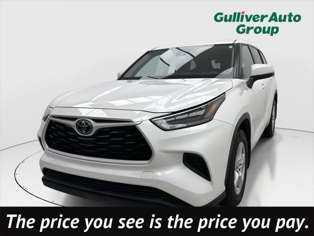 used 2021 Toyota Highlander car, priced at $24,588