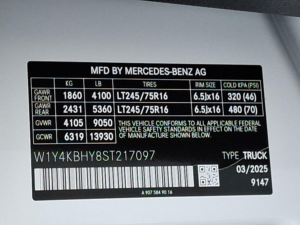 new 2025 Mercedes-Benz Sprinter 2500 car, priced at $61,640