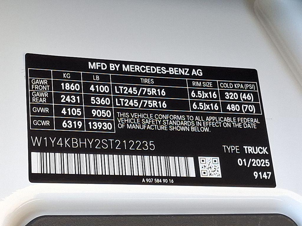 new 2025 Mercedes-Benz Sprinter 2500 car, priced at $61,685