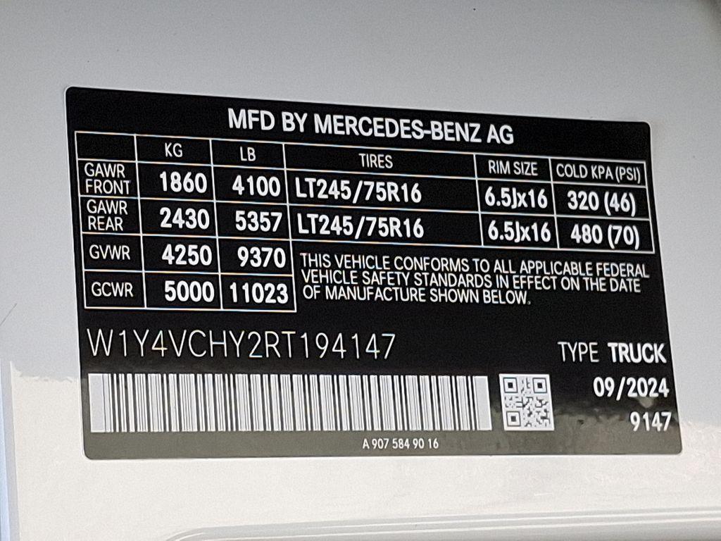 new 2024 Mercedes-Benz eSprinter 2500 car, priced at $84,637