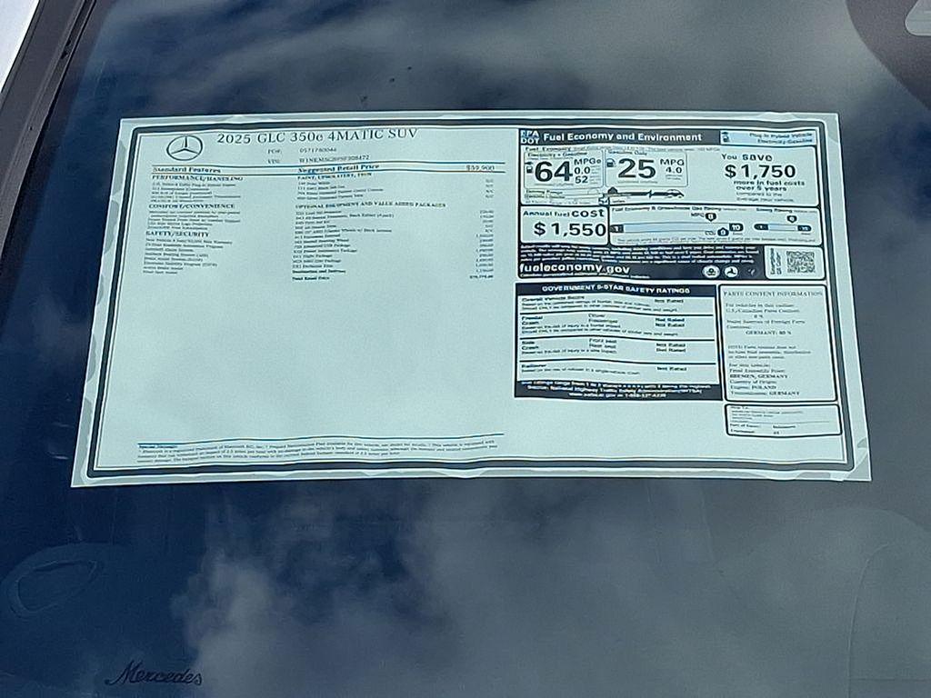 used 2025 Mercedes-Benz GLC 350e car, priced at $61,000