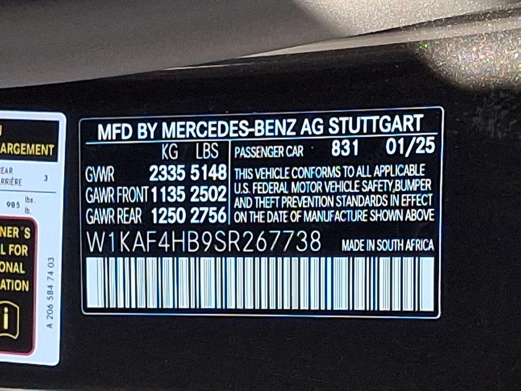 new 2025 Mercedes-Benz C-Class car, priced at $59,805