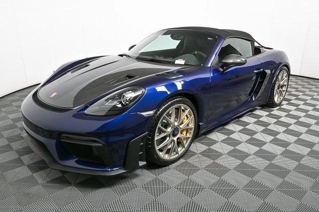 new 2025 Porsche 718 Spyder car, priced at $218,015