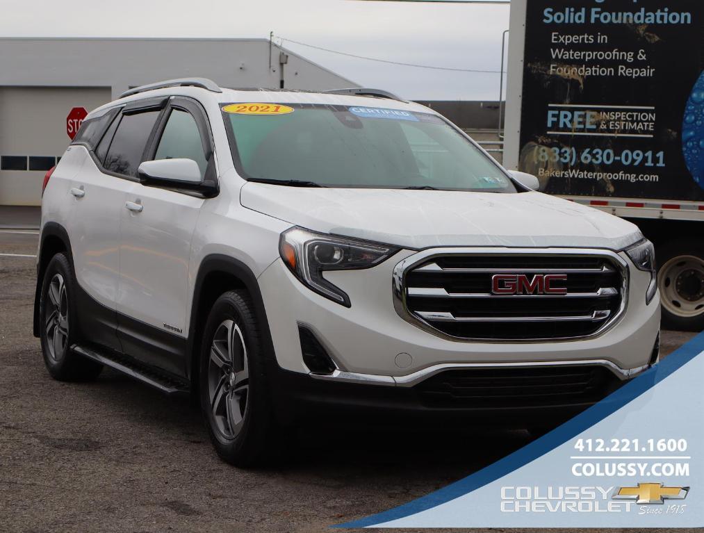 used 2021 GMC Terrain car, priced at $28,300